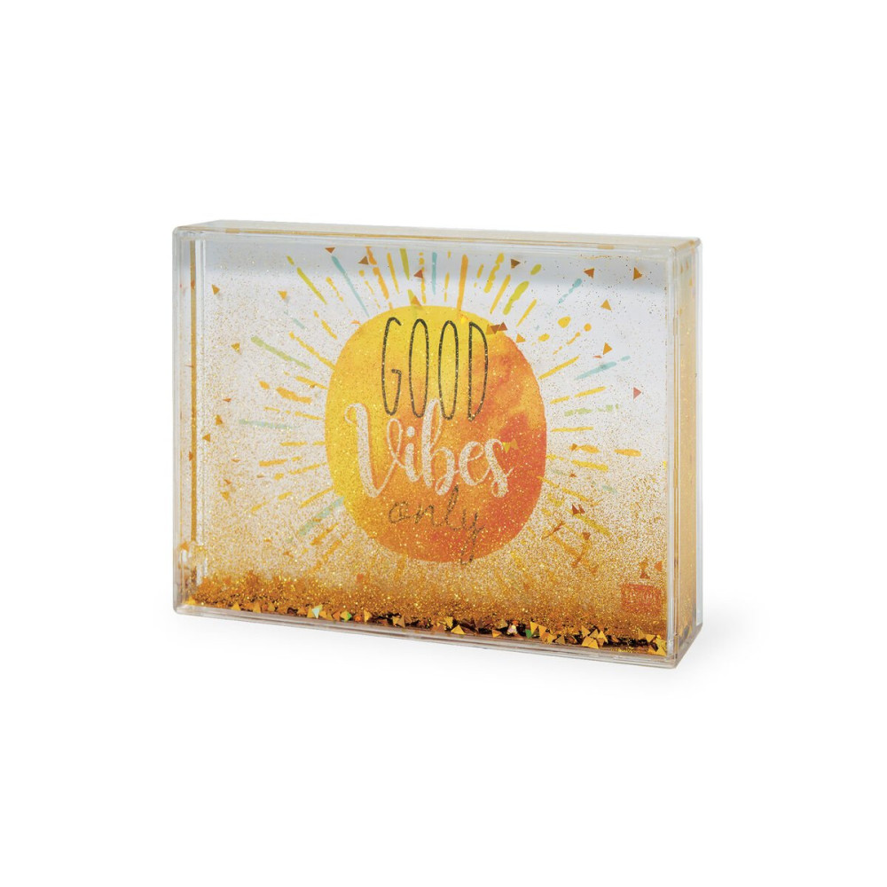 Legami Κορνίζα Glitter Photo Frame - Gold Good Vibes (16 x 11 cm)