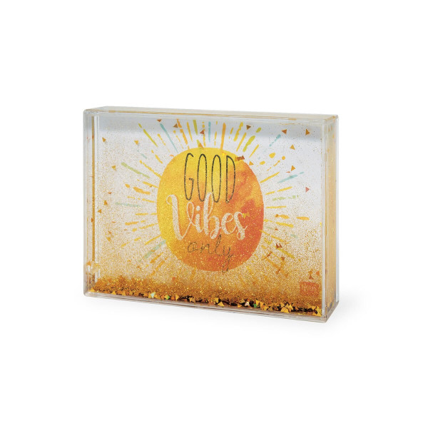 Legami Κορνίζα Glitter Photo Frame - Gold Good Vibes (16 x 11 cm)