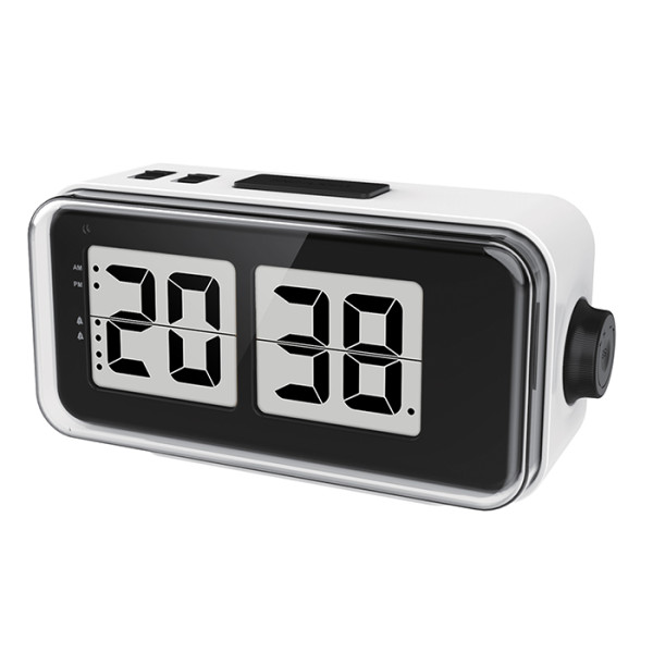 Life Desk Flip Επιτραπέζιο ψηφιακό ρολόι / ξυπνητήρι με οθόνη LCD και retro flip design
