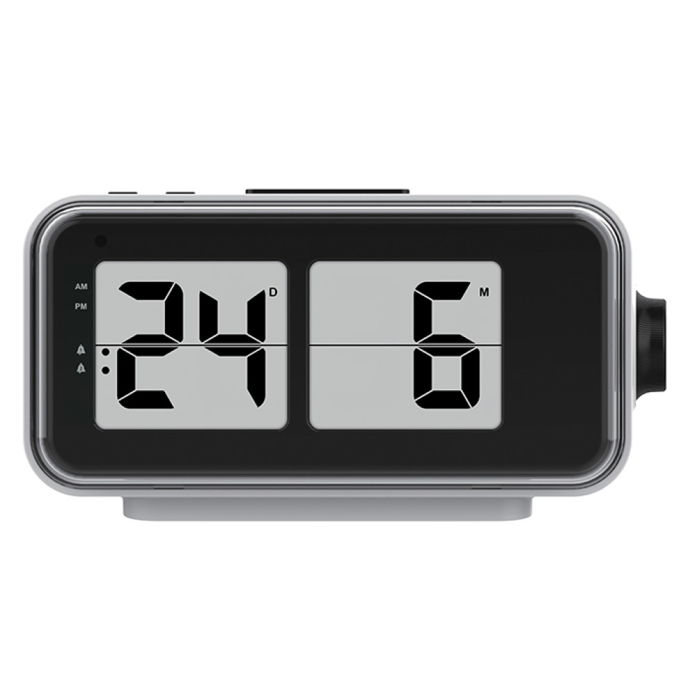 Life Desk Flip Επιτραπέζιο ψηφιακό ρολόι / ξυπνητήρι με οθόνη LCD και retro flip design