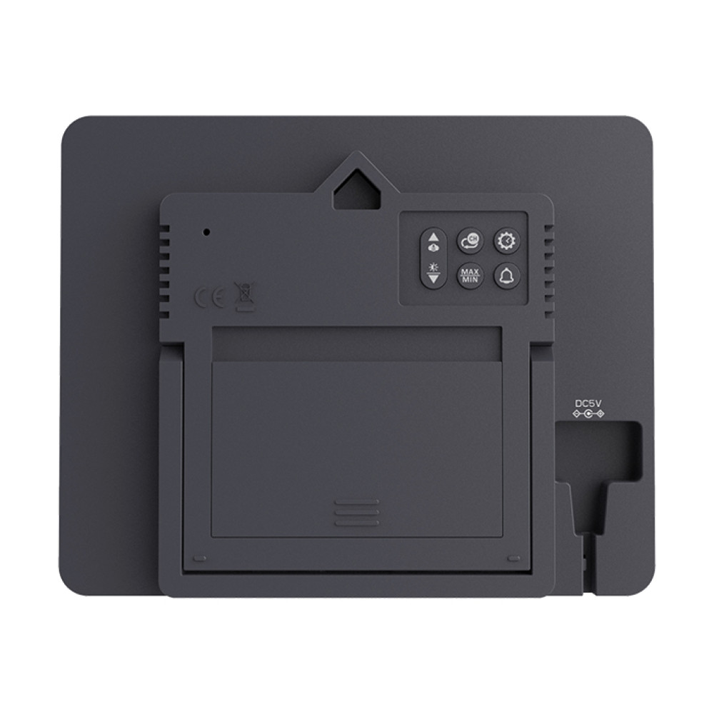 LiFE VALLEY Smartweather TUYA Smart Wi-Fi μετεωρολογικός σταθμός με ασύρματο εξωτερικό αισθητήρα, έγχρωμη οθόνη LCD 7.5" και πρόγνωση καιρού 5 ημερών