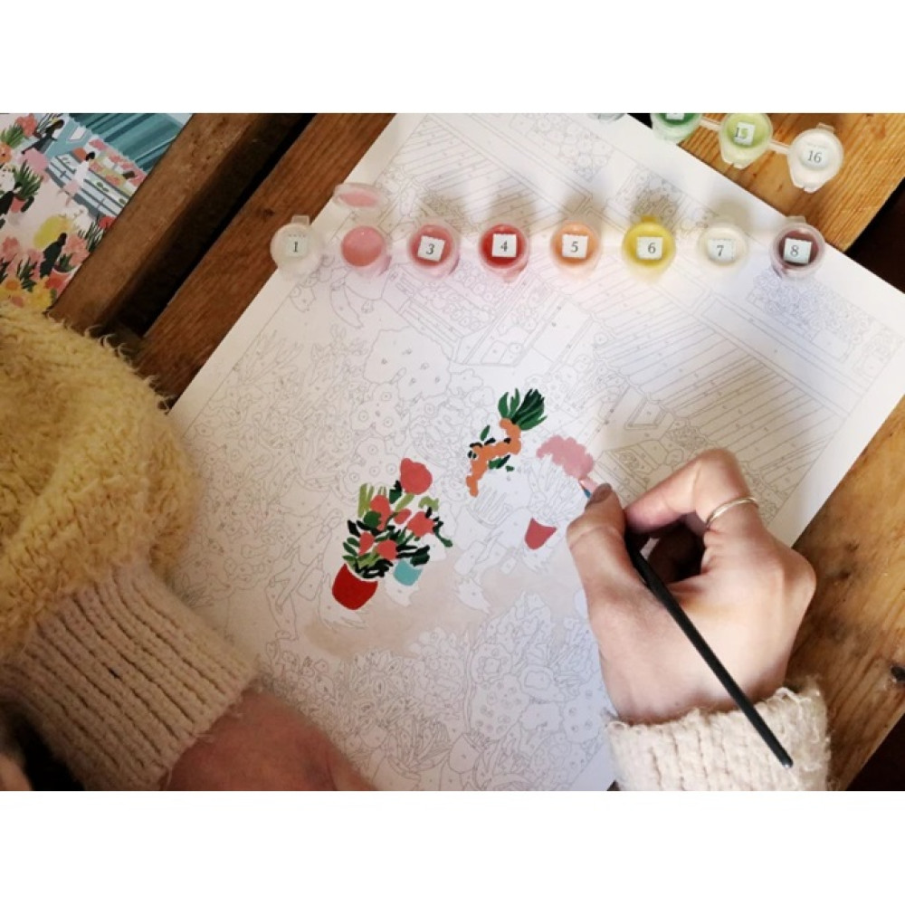 Petite Epicerie Σετ Ζωγραφικής με Αριθμούς - Flower Market