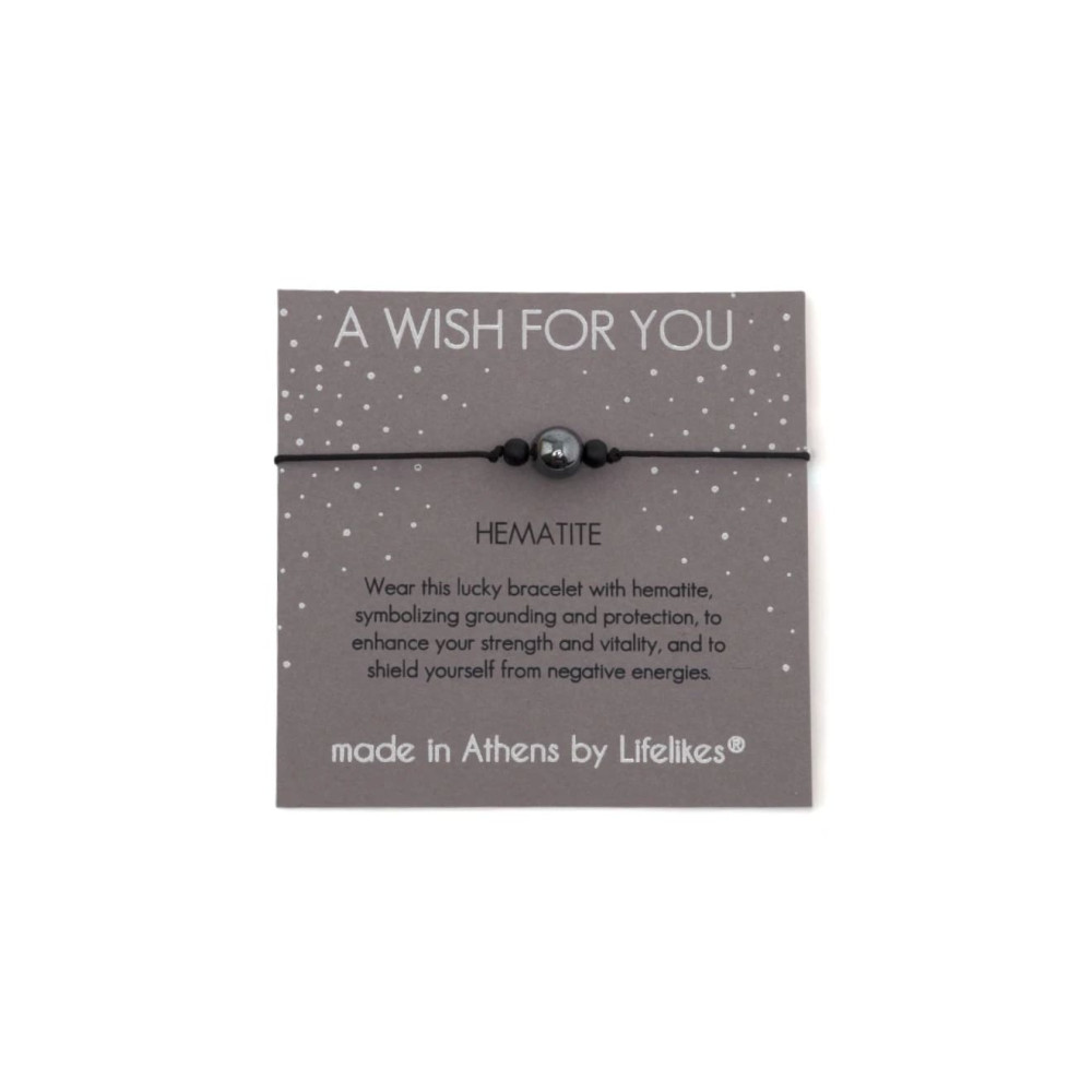 LifeLikes Βραχιόλι Ευχούλα Hematite