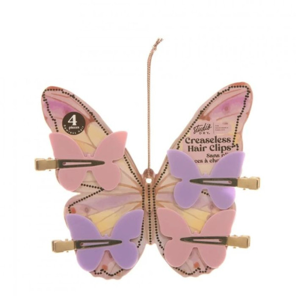 Σετ με 4 Creaseless Clips για Μαλλιά, Butterfly Creaseless Hair Clips - By Upper Canada
