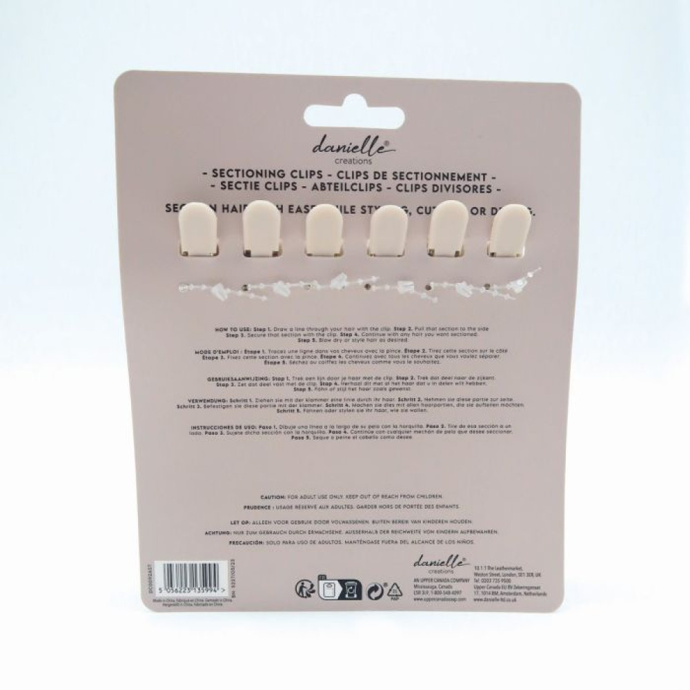 Σετ με 6 Κλιπς για Μαλλιά, Alligator - By Upper Canada