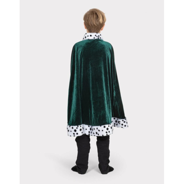 Den Goda Fen Κάπα Βασιλιά Πράσινη βελούδινη 3-8 ετών
