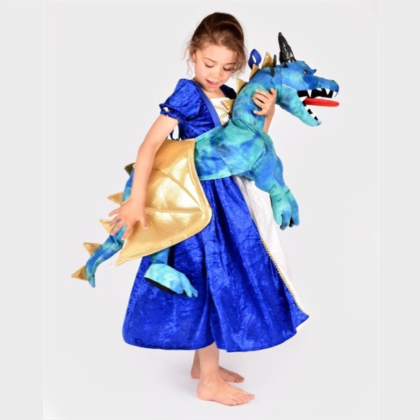 Den Goda Fen Jump in Στολή Μπλε Δράκος 3-8 ετών