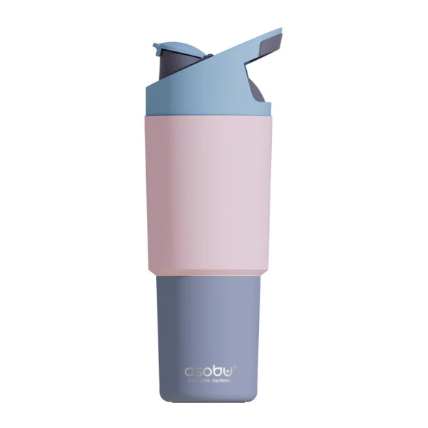 Asobu Ceramic Lined Tumbler Θερμός με Λαβή 960ml (Pastel Pink)