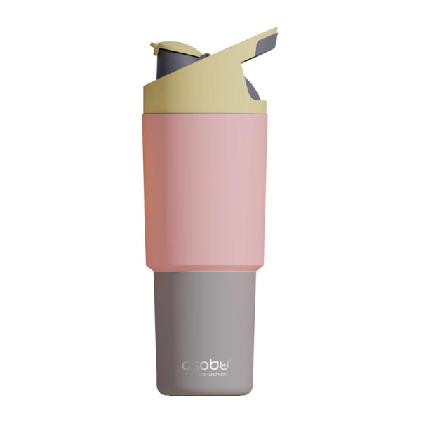 Asobu Ceramic Lined Tumbler Θερμός με Λαβή 960ml (Pastel Peach)