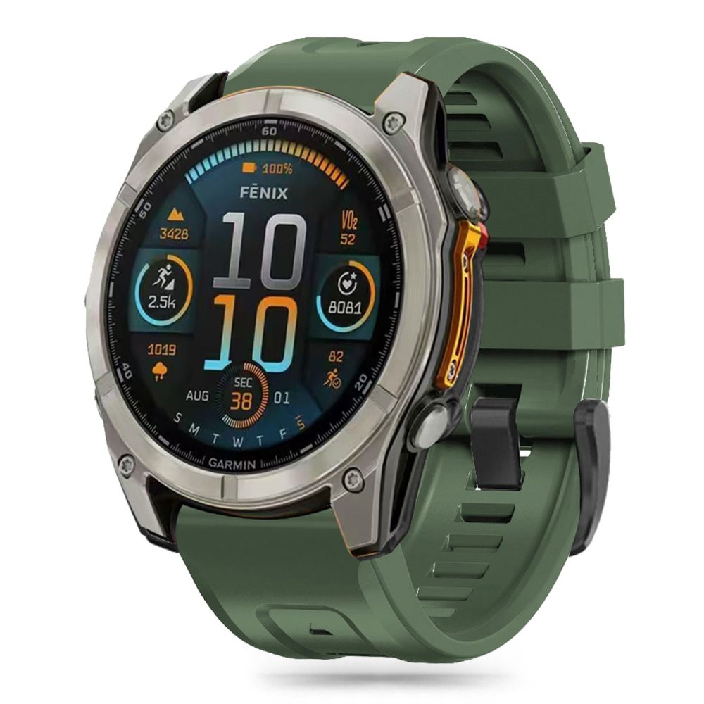 Tech-Protect Λουράκι Silicone για Garmin Fenix  5S / 5S PLUS / 6S / 6S PRO / 7S / 8 (43 MM) (MILITARY GREEN)