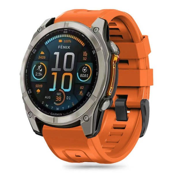 Tech-Protect Λουράκι Silicone για Garmin Fenix  5S / 5S PLUS / 6S / 6S PRO / 7S / 8 (43 MM) (Orange)