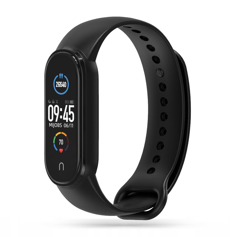 Tech-Protect Iconband λουράκι σιλικόνης για Xiaomi Mi Smart Band 5 / 6 / 7 / NFC (Black)  