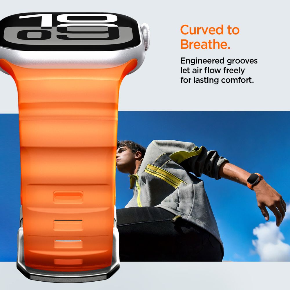 Spigen WBS2 Λουράκι για Apple Watch 8 / 9 / 10 / 11 / SE / ULTRA (44 / 45 / 46 / 49 mm) (Πορτοκαλί)