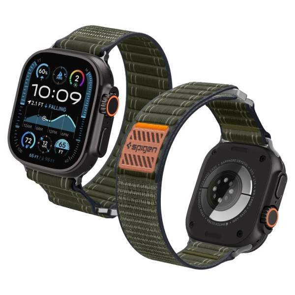 Spigen WBF0 Λουράκι για Apple Watch 8 / 9 / 10 / 11 / SE / ULTRA (44 / 45 / 46 / 49 mm) (Πράσινο)