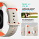 Spigen Nano POP λουράκι για Apple Watch 8 / 9 / 10 / 11 / SE (40 / 41 / 42 MM) (Orange/Beige)