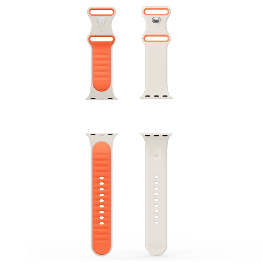 Spigen Nano POP λουράκι για Apple Watch 8 / 9 / 10 / 11 / SE (40 / 41 / 42 MM) (Orange/Beige)