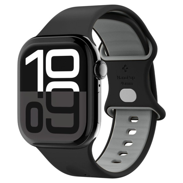 Spigen Nano POP λουράκι για Apple Watch8 / 9 / 10 / 11 / SE / ULTRA (44 / 45 / 46 / 49 MM) (Black/Sesame)