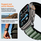 Spigen WBF1 Λουράκι για Apple Watch 8 / 9 / 10 / 11 / SE / ULTRA (44 / 45 / 46 / 49 mm) (Μαύρο/Πράσινο)