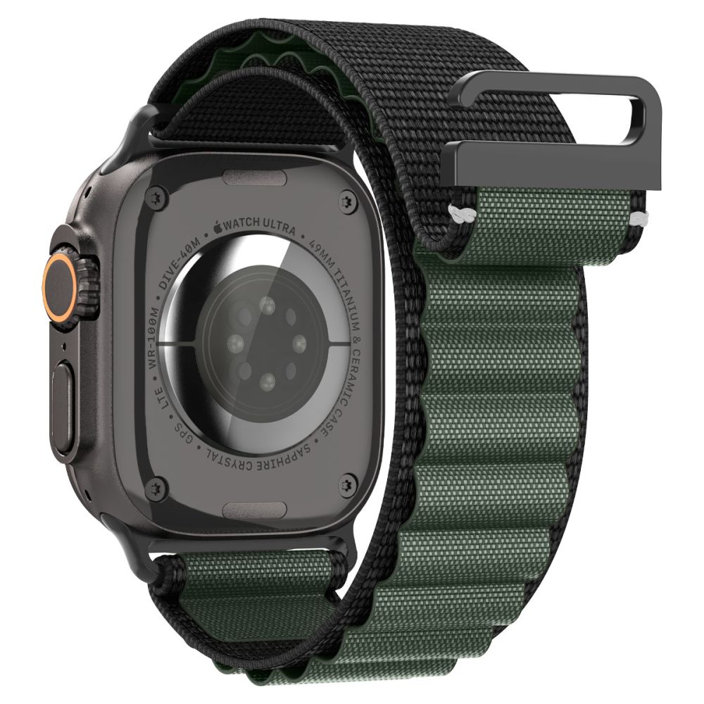 Spigen WBF1 Λουράκι για Apple Watch 8 / 9 / 10 / 11 / SE / ULTRA (44 / 45 / 46 / 49 mm) (Μαύρο/Πράσινο)