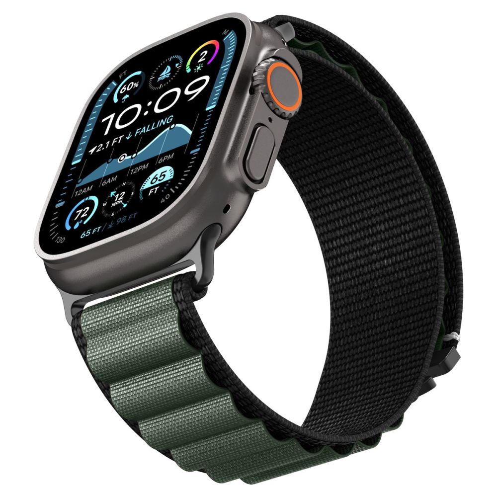 Spigen WBF1 Λουράκι για Apple Watch 8 / 9 / 10 / 11 / SE / ULTRA (44 / 45 / 46 / 49 mm) (Μαύρο/Πράσινο)