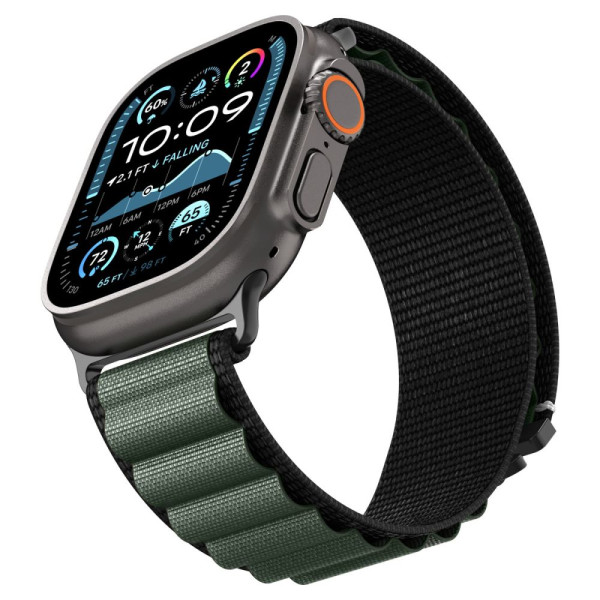 Spigen WBF1 Λουράκι για Apple Watch 8 / 9 / 10 / 11 / SE / ULTRA (44 / 45 / 46 / 49 mm) (Μαύρο/Πράσινο)