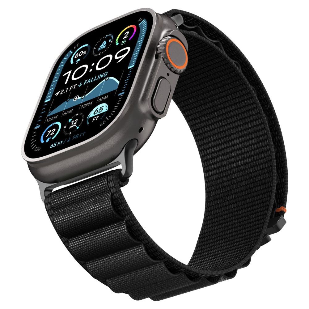 Spigen WBF1 Λουράκι για Apple Watch 8 / 9 / 10 / 11 / SE / ULTRA (44 / 45 / 46 / 49 mm) (Μαύρο)