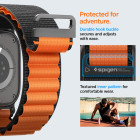Spigen WBF1 Λουράκι για Apple Watch 8 / 9 / 10 / 11 / SE / ULTRA (44 / 45 / 46 / 49 mm) (Μαύρο/Πορτοκαλί)