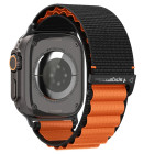 Spigen WBF1 Λουράκι για Apple Watch 8 / 9 / 10 / 11 / SE / ULTRA (44 / 45 / 46 / 49 mm) (Μαύρο/Πορτοκαλί)
