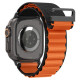 Spigen WBF1 Λουράκι για Apple Watch 8 / 9 / 10 / 11 / SE / ULTRA (44 / 45 / 46 / 49 mm) (Μαύρο/Πορτοκαλί)