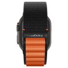Spigen WBF1 Λουράκι για Apple Watch 8 / 9 / 10 / 11 / SE / ULTRA (44 / 45 / 46 / 49 mm) (Μαύρο/Πορτοκαλί)