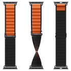 Spigen WBF1 Λουράκι για Apple Watch 8 / 9 / 10 / 11 / SE / ULTRA (44 / 45 / 46 / 49 mm) (Μαύρο/Πορτοκαλί)