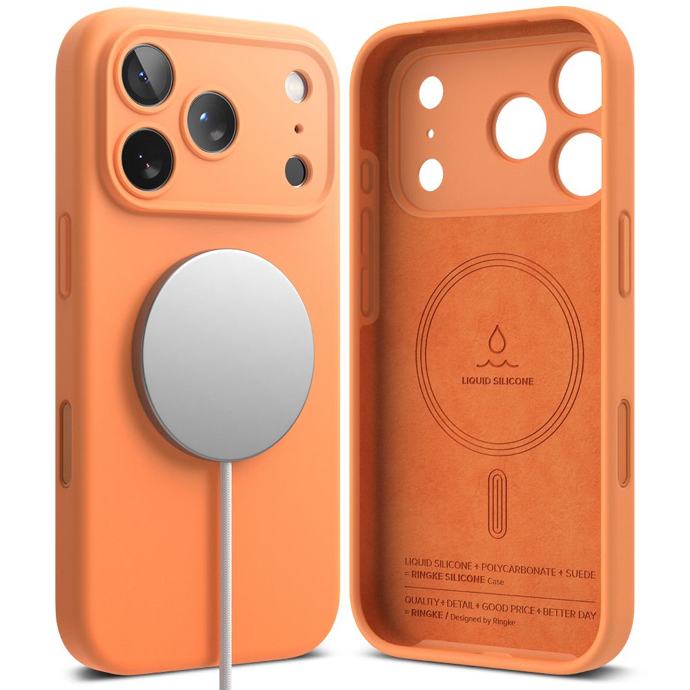 Ringke Silicone Magsafe θήκη για Apple iPhone 17 Pro Max (TANGERINE)