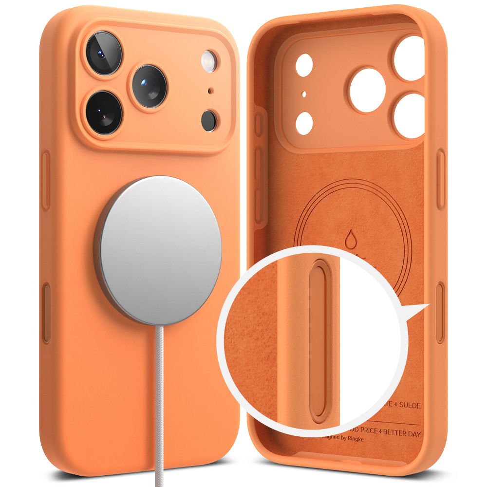 Ringke Silicone Magsafe θήκη για Apple iPhone 17 Pro Max (TANGERINE)