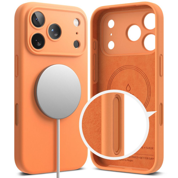 Ringke Silicone Magsafe θήκη για Apple iPhone 17 Pro Max (TANGERINE)