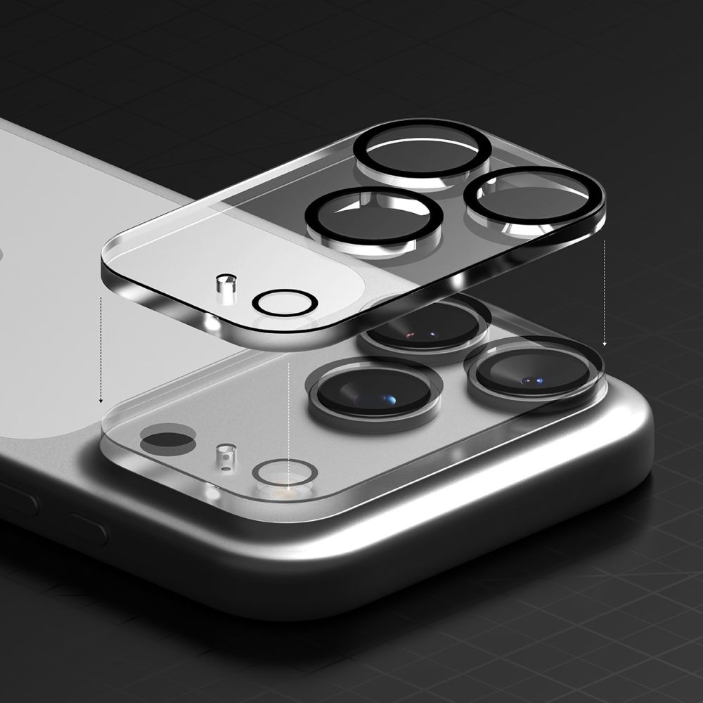 Ringke Camera Full Cover Glass 2-PACK  για Apple iPhone 17 Pro Max (Μαύρο)