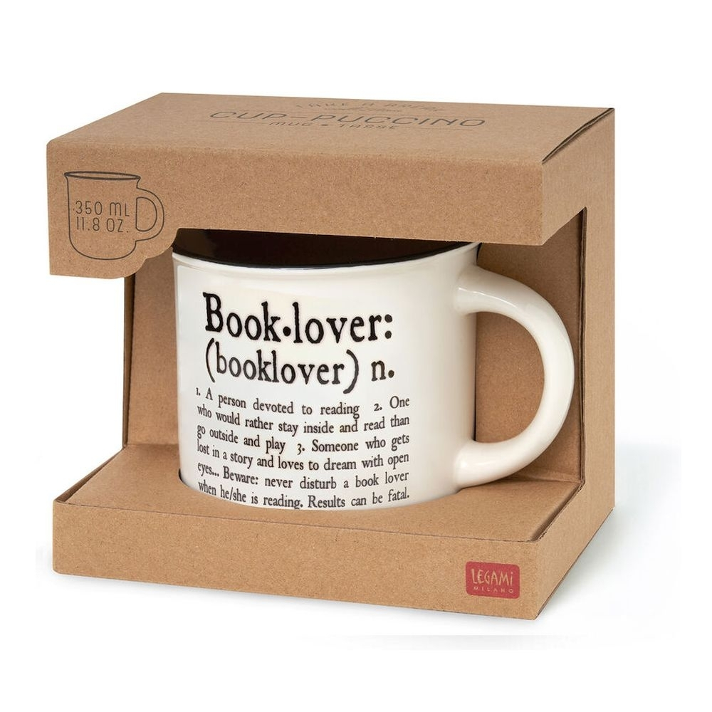 Legami Κούπα "Book Lover" Porcelain Mug - Cup-Puccino 350 ml (Λευκό)