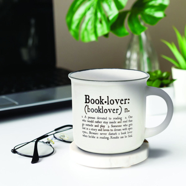 Legami Κούπα "Book Lover" Porcelain Mug - Cup-Puccino 350 ml (Λευκό)