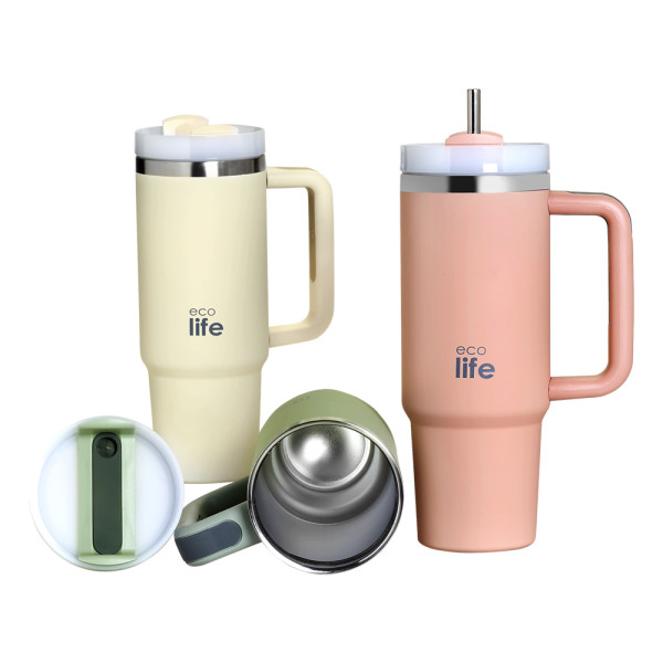 EcoLife Ανταλλακτικό Καλαμάκι & Βουρτσάκι για Ποτήρι Θερμός 900ml