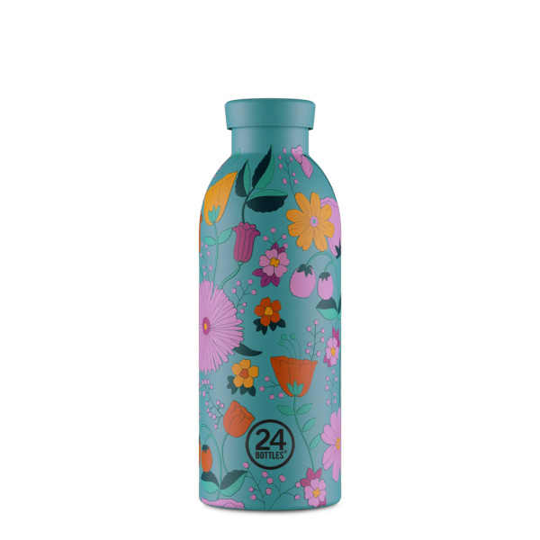 24Bottles Clima Bottle Ανοξείδωτο Μπουκάλι Θερμός 0.50lt (Bloom Bloom Green)