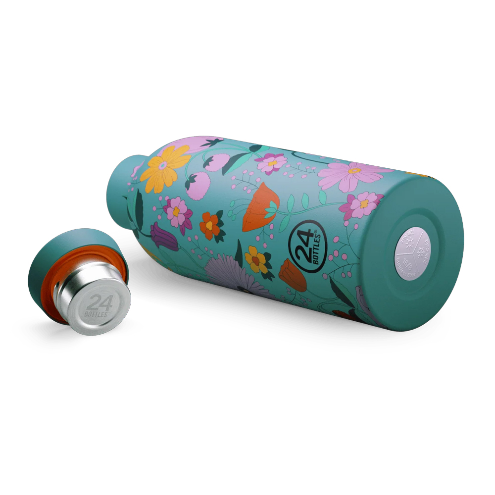 24Bottles Clima Bottle Ανοξείδωτο Μπουκάλι Θερμός 0.50lt (Bloom Bloom Green)