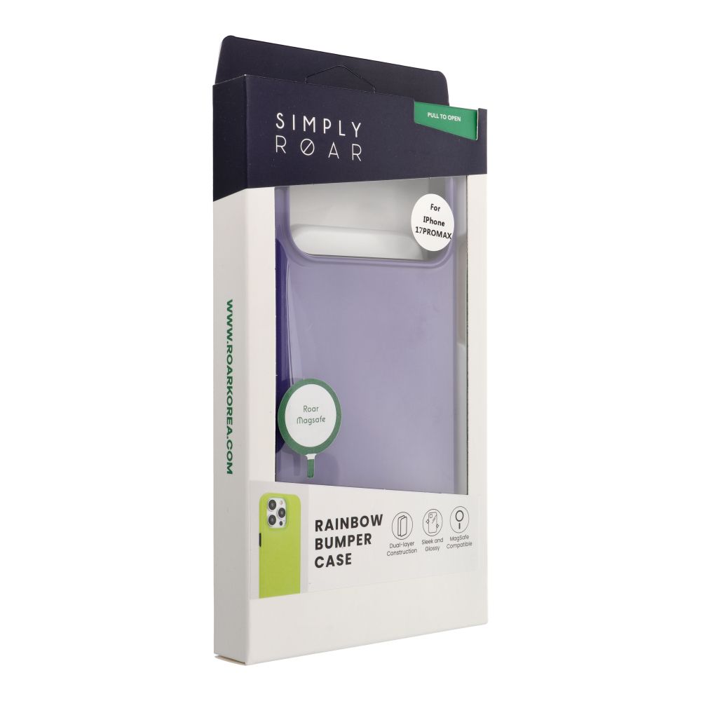 ROAR Rainbow Bumper Magsafe θήκη για Apple iPhone 17 Pro (Purple)