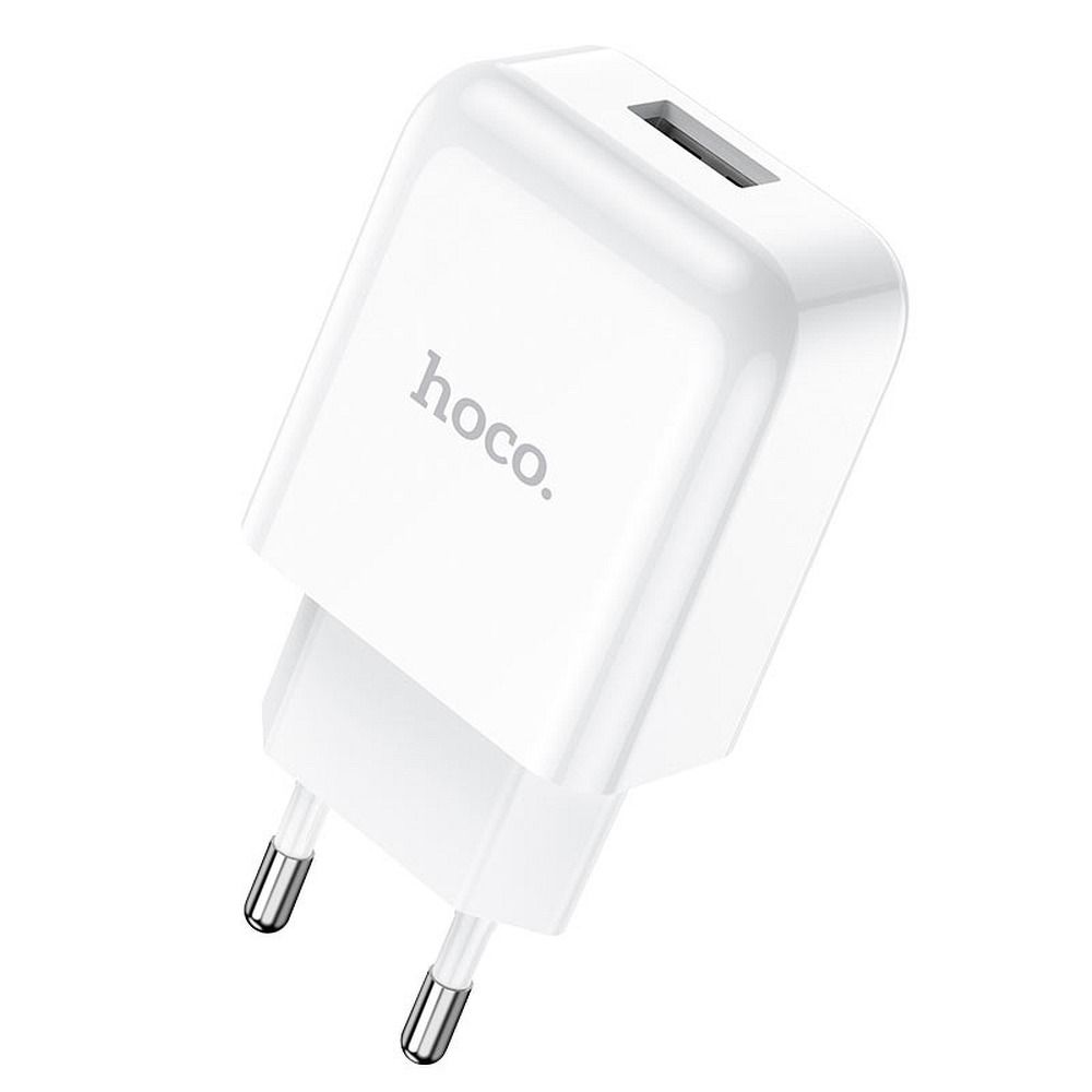 Φορτιστής Hoco N2 USB USB-A 2A 10W + καλώδιο USB-A σε USB-C (Λευκό)