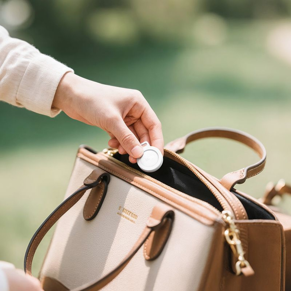 Hoco E101 Locator συμβατό με Apple Find My και Google Find My Device (Λευκό)