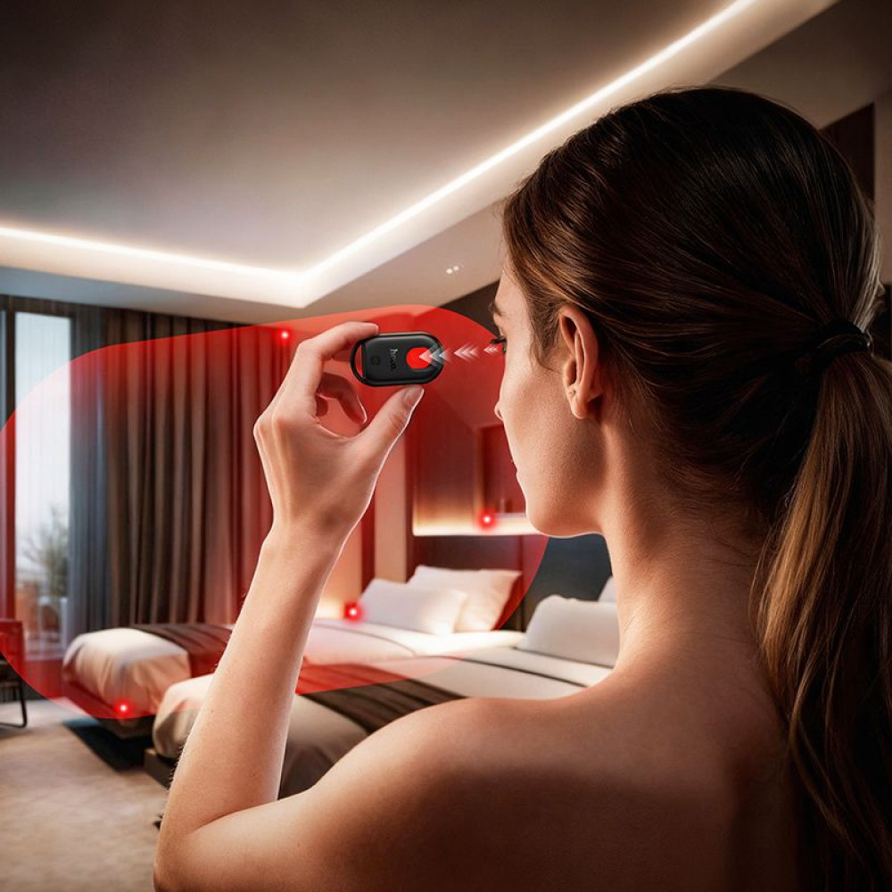 Hoco E95 Camera Detector & Anti-Lost Device συμβατό με Apple Find My (Μαύρο)