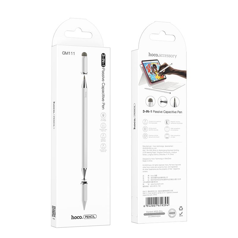 Hoco GM111 Passive Capacitive Pen (Λευκό)