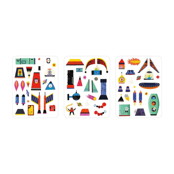 Mudpuppy Μαγνητικό παιχνίδι σύνθεσης Πύραυλοι