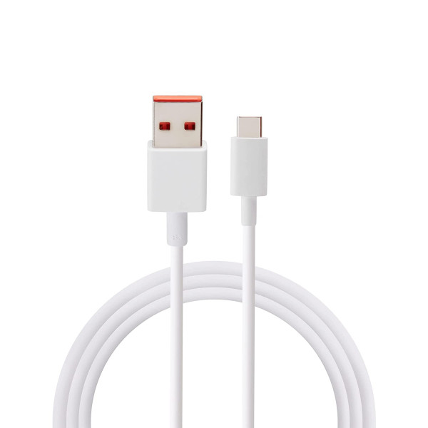 Xiaomi καλώδιο USB-A σε Type-C 6A 1m (Λευκό)