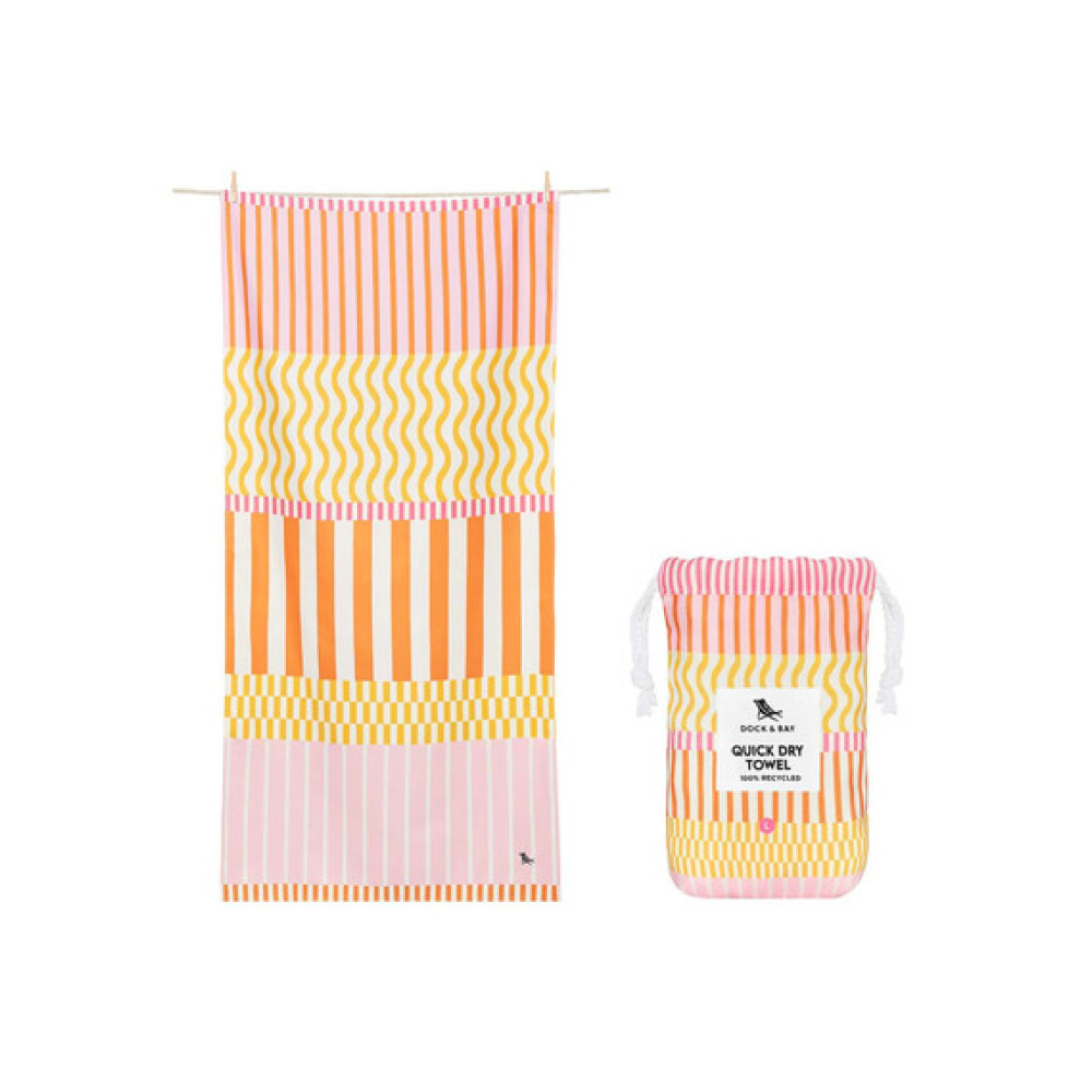 Dock & Bay Cabana Πετσέτα Θαλάσσης Μικροΐνών 160 x 90 cm - Lemonade Waves