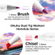 Ohuhu Honolulu Σετ 104 Μαρκαδόρων Αλκοόλης Brush & Fine