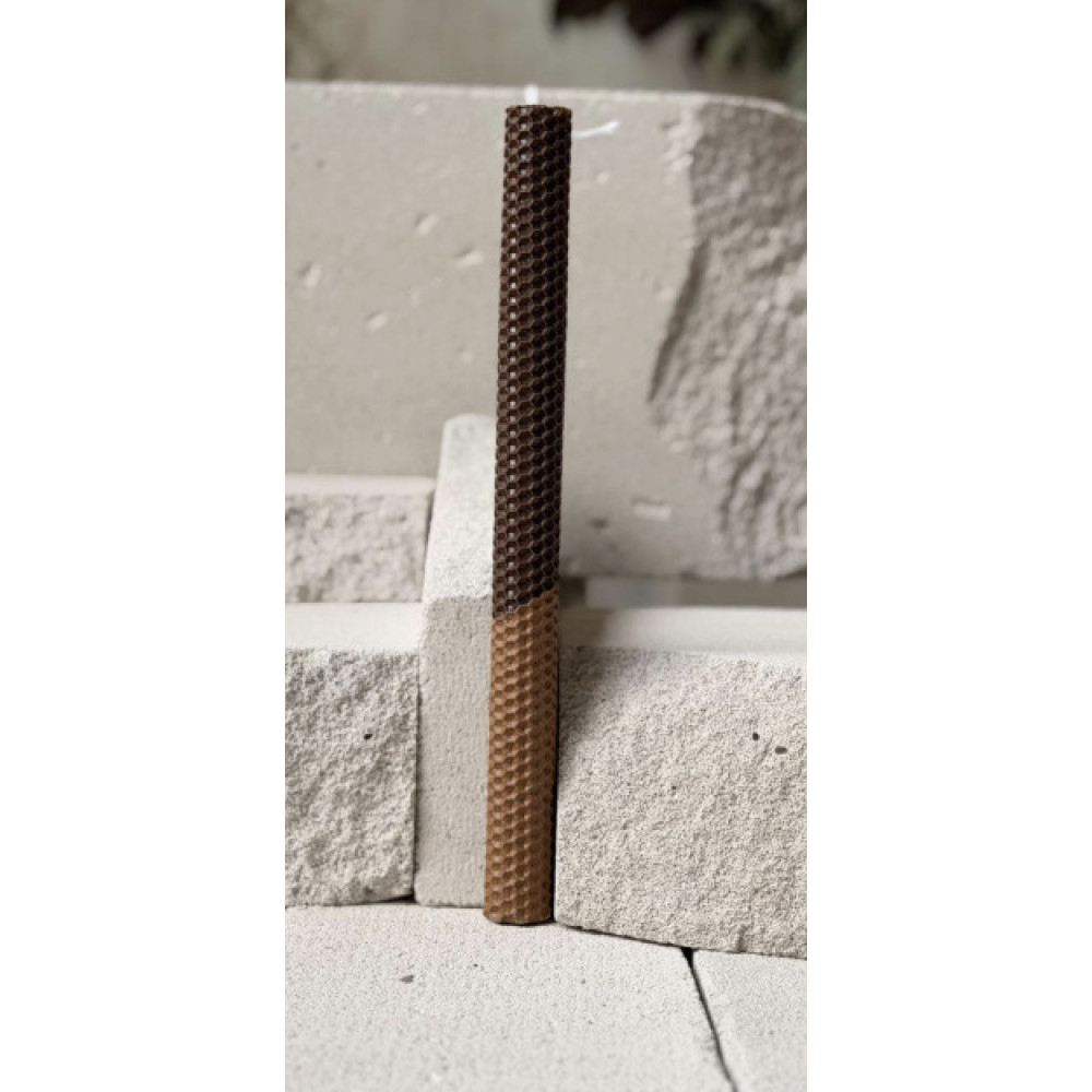 OKU Creations Λαμπάδα από Φυσικό Μελισσοκέρι Mocca